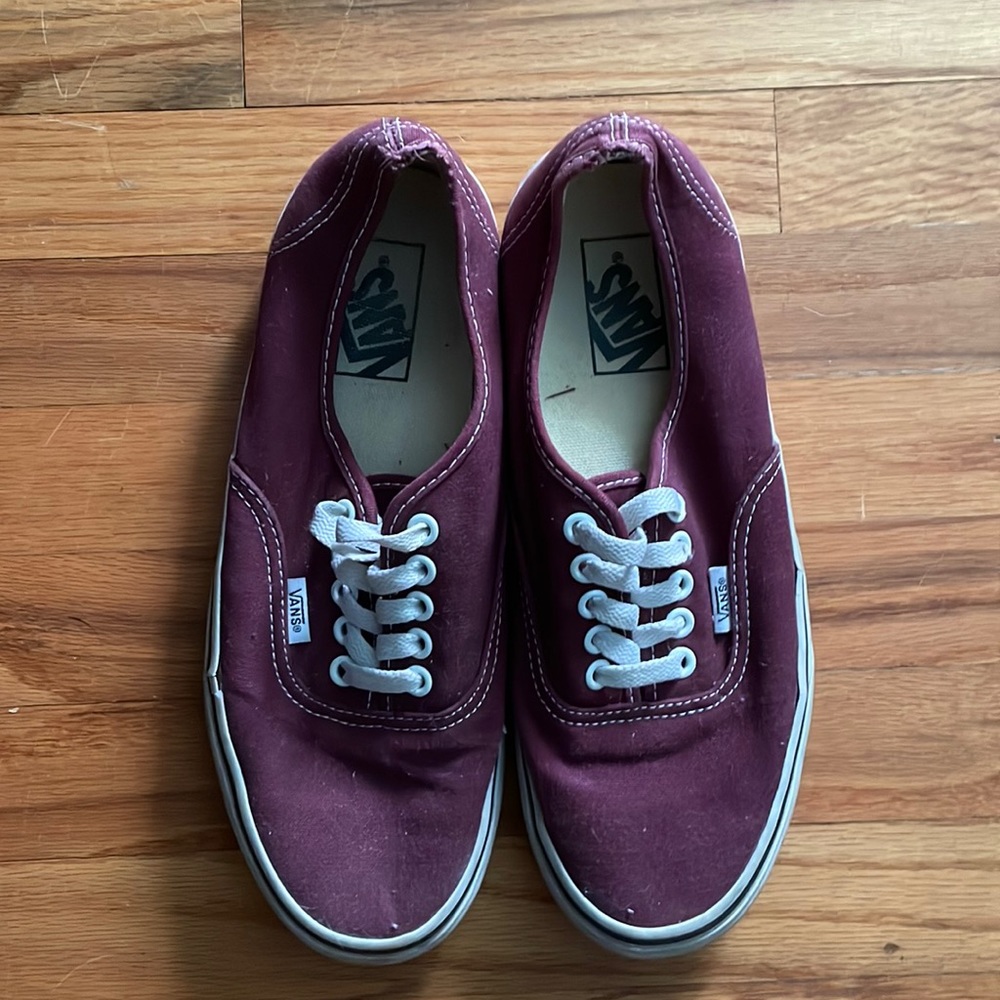 Vans Maroon Skate Shoes 7.5 M 9 W